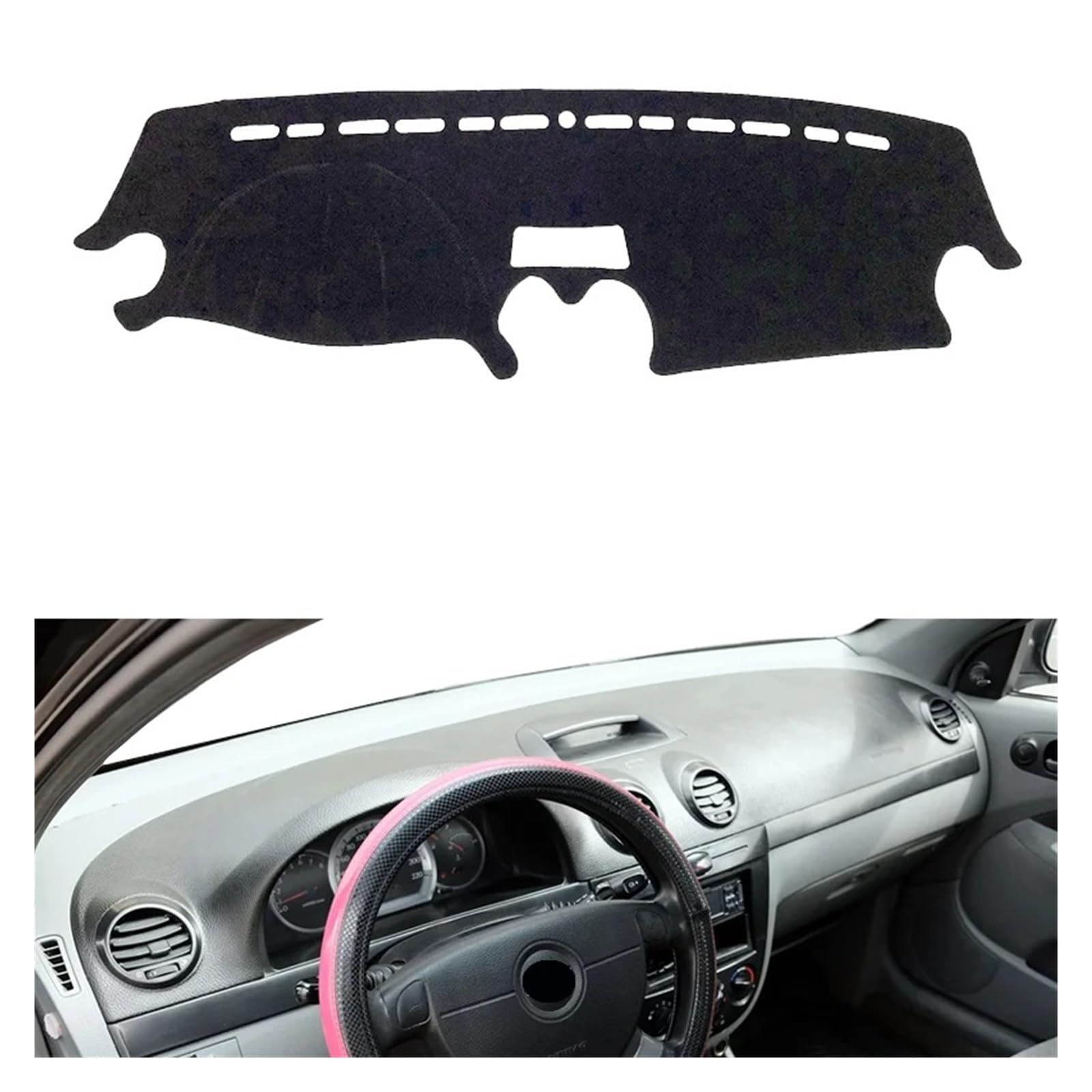 Teppich Dashmat Für Suzuki Für Forenza 2004 2005 2006 2007 2008 2009 2010 2011 2012 2013 Auto Dashboard Abdeckung Dash Matte Teppich Dash Mat(Style 1-LHD-Black) von Tfkkaw