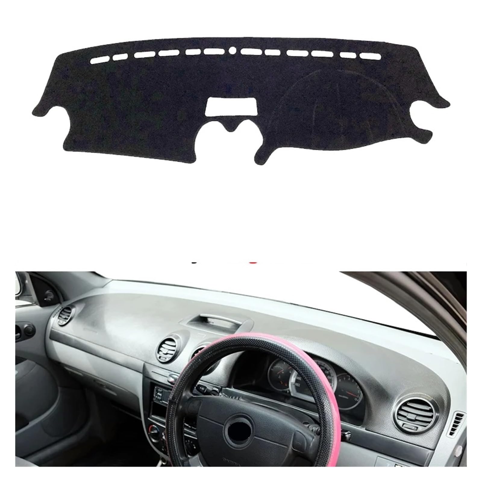 Teppich Dashmat Für Suzuki Für Forenza 2004 2005 2006 2007 2008 2009 2010 2011 2012 2013 Auto Dashboard Abdeckung Dash Matte Teppich Dash Mat(Style 1-RHD-Black) von Tfkkaw