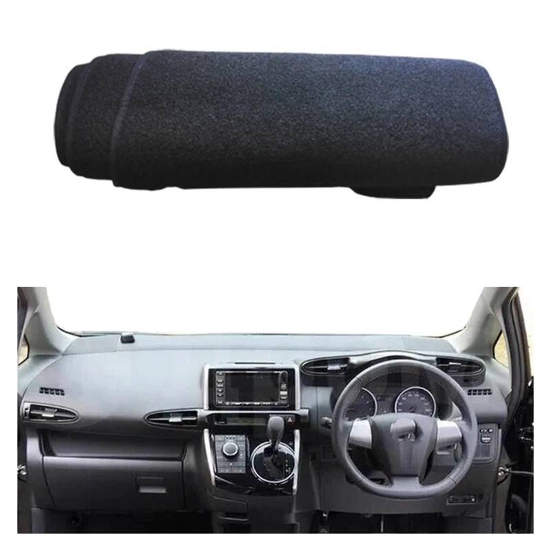 Teppich Dashmat Für Toyota Für Wunsch 2010 2011 2012 2013 2014 2015 2016 2017 2018 Dashmat Sonnenschutz Auto Innere Dashboard Abdeckung Dash Matte Teppich Dash Mat(RHD Black Edge) von Tfkkaw