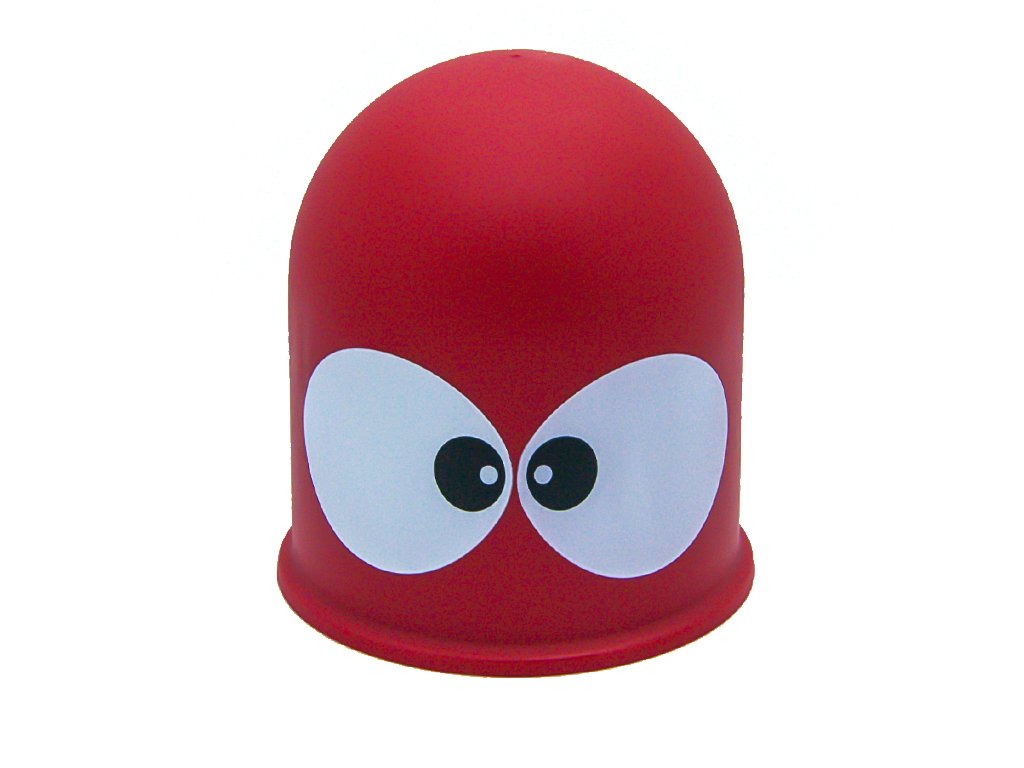 Schutzkappe Anhängerkupplung Abdeckkappe Abdeckung Kappe AHK Lustig Geschenkidee Motiv: Big Eyes (Rot) von The Coupling Caps