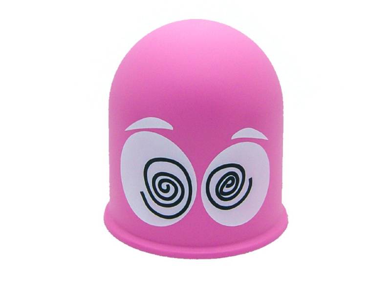 Schutzkappe Anhängerkupplung Abdeckkappe Cap Geschenk Schwindlige Augen Rosa / Dizzy Eyes von The Coupling Caps