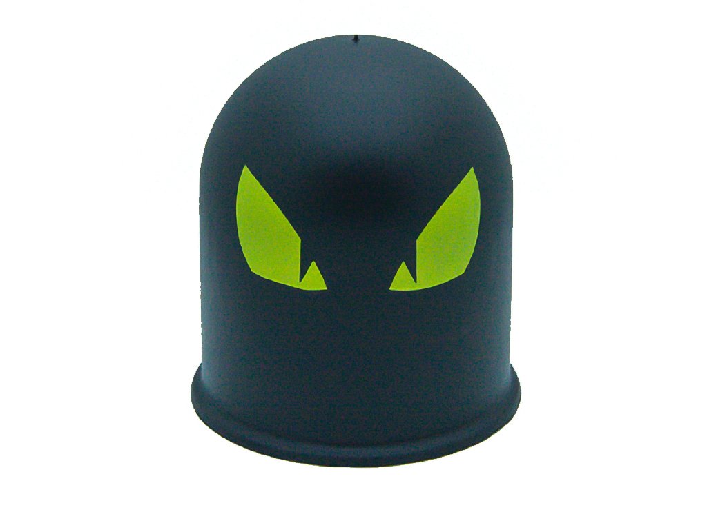 Schutzkappe Anhängerkupplung Dämon Teufel Evil Eye Cap 1 / Böser Blick 1 gelb von The Coupling Caps