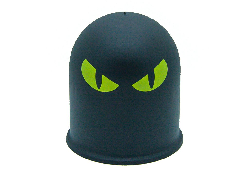 Schutzkappe Anhängerkupplung Dämon Teufel Evil Eye Cap 2 / Böser Blick 2 gelb von The Coupling Caps