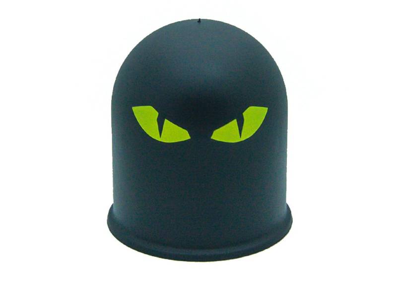 Schutzkappe Anhängerkupplung Dämon Teufel Evil Eye Cap 3 / Böser Blick 3 gelb von The Coupling Caps