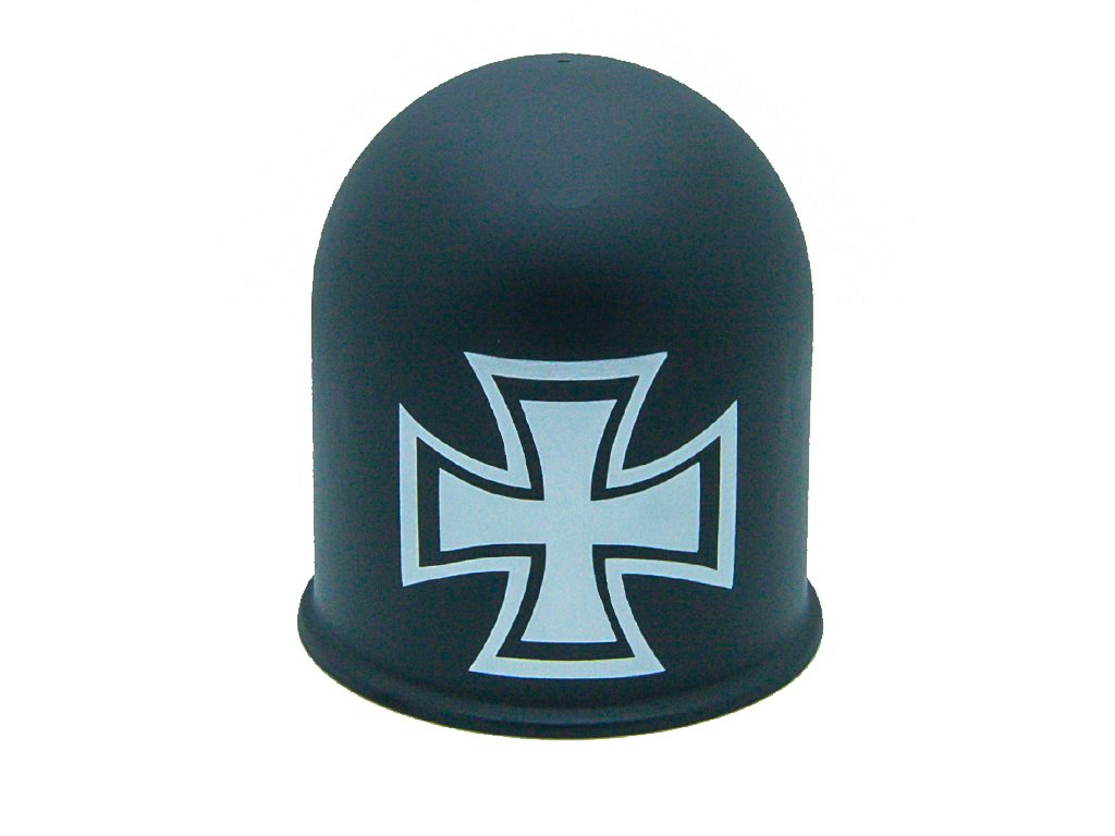 Schutzkappe für Anhängerkupplungen Towing Hitch Accessoires Kreuz Cross schwarz von The Coupling Caps