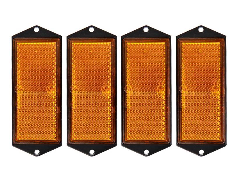 4x Reflektor orange 104x40mm zum Anschrauben von The Drive