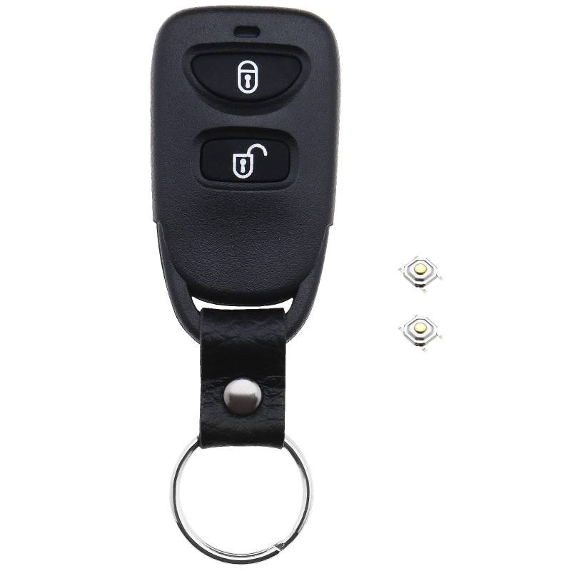 The Lord of the Tools Autoschlüssel Hülle Kompatibel mit Hyundai Elantra Santa Fe Matrix Trajet Ersatz Keyless Entry Smart Remote Key Fob Shell Housing 2 Button von The Lord of the Tools