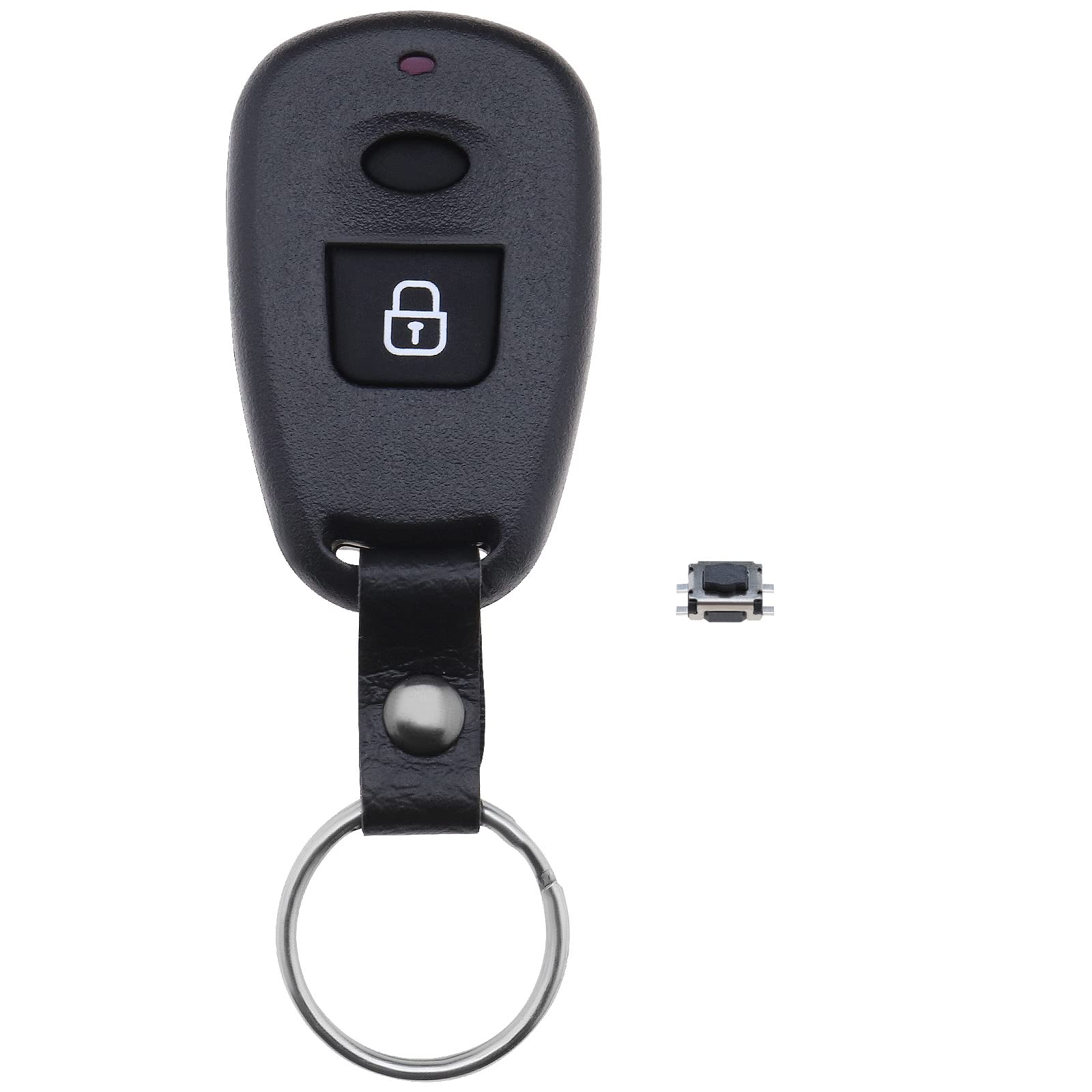 The Lord of The Tools Autoschlüssel Hülle Kompatibel mit Hyundai Elantra Santa Fe Matrix Trajet Ersatz Keyless Entry Smart Remote Key Fob Shell Housing 1 Button von The Lord of the Tools