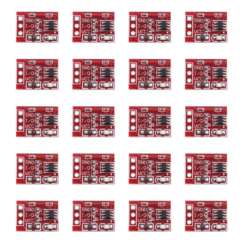 The Lord of the Tools 10 Stück TTP223 Touch Taste Modul Kapazitiv Einstellbar Selbstsperrend/Kein-Verriegelung 2,5-5,5V Energieversorgung 15x11mm CCL Selbstsperrmodul von The Lord of the Tools