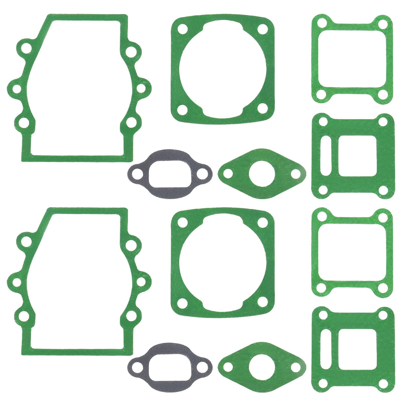 The Lord of the Tools 2 Sets 13 Mm Vergaser Dichtungssatz, Motorzylinder-Auflage, Motor Zylinderkopf Dichtungssatz, Ersatz für 2-Takt 47 Cc 49 Cc Pocket Bike, Grün von The Lord of the Tools