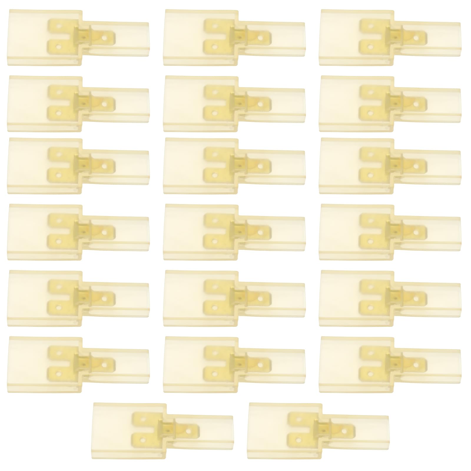 The Lord of the Tools 20 Sets Flachsteckklemmen 6,3 mm mit Isolierhülsen, zwei Steckklemmen 6,3 mm, elektrisches Zubehör, 52,5 x 21 x 7 mm von The Lord of the Tools