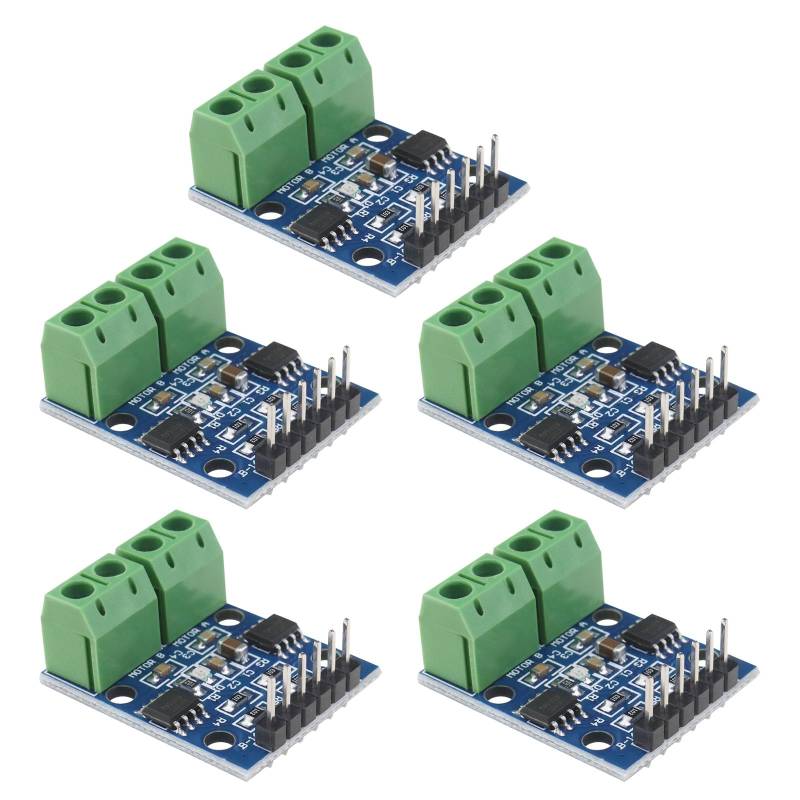 The Lord of the Tools 5 Stück L9110S Motortreibermodul H-Brücke Dual DC Motor Schrittmodul Motortreiber Controller Board Dual Channel Motortreibermodul von The Lord of the Tools