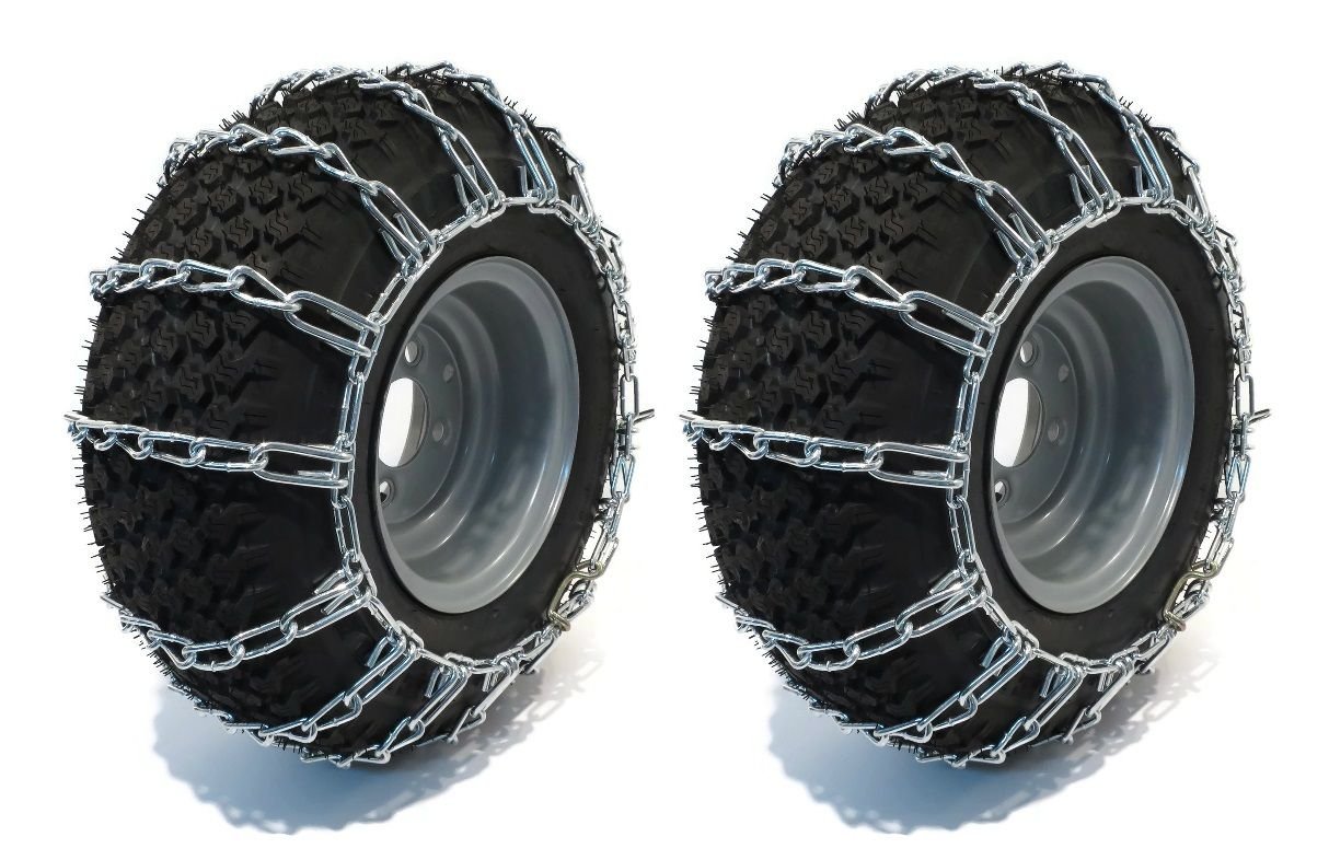 The ROP Shop New Pair 2 Link Tire Ketten 16 x 6.50 x 8 Für Garten Traktoren/Riders/snowblowers von The ROP Shop