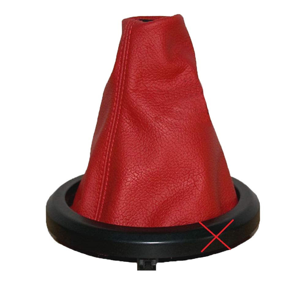 Schaltmanschette Schaltsack Leder Rot von The Tuning-Shop