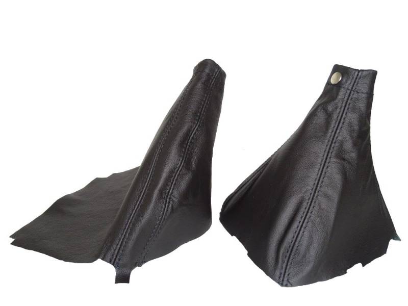 Schaltsack und Handbremsmanschette aus echtem Leder, Schwarz von The Tuning-Shop Ltd