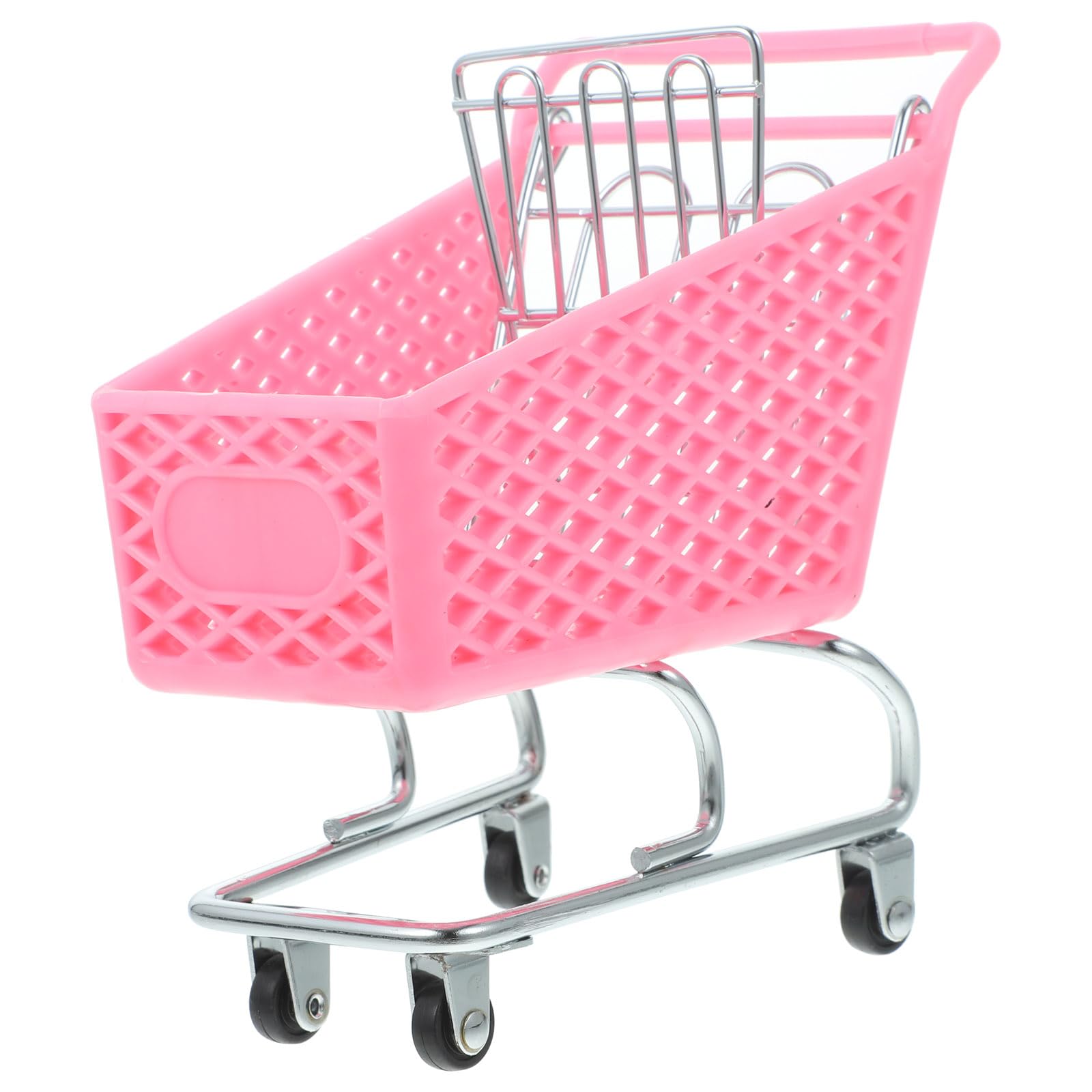 Mini Mart Einkaufswagen – 14 cm Höhe Little Shop Shopping Schmiedeeisen Aufbewahrungskorb – Supermarkt Bollerwagen Shopping Utility Cart für Handwerk Lagerung, Puppenhaus Dekoration von Theaque