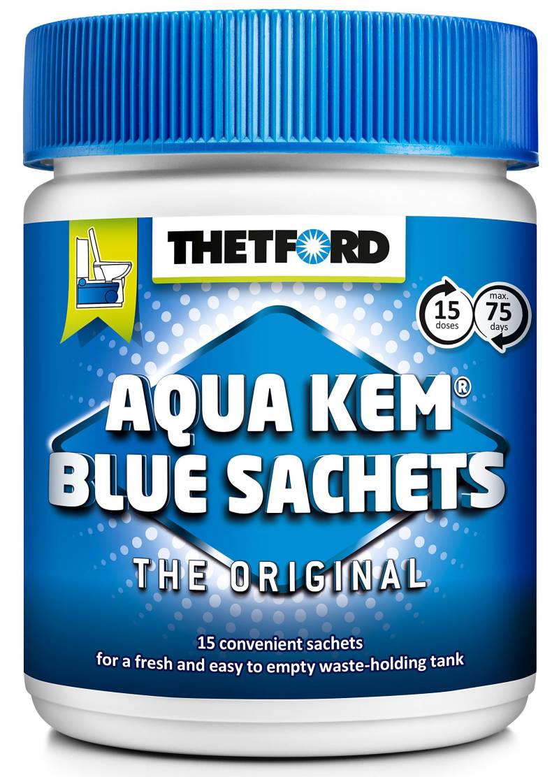 Thetford 301/203 Aqua Kem Blue Sachets, 1er pack (15 x 25 g) von Thetford