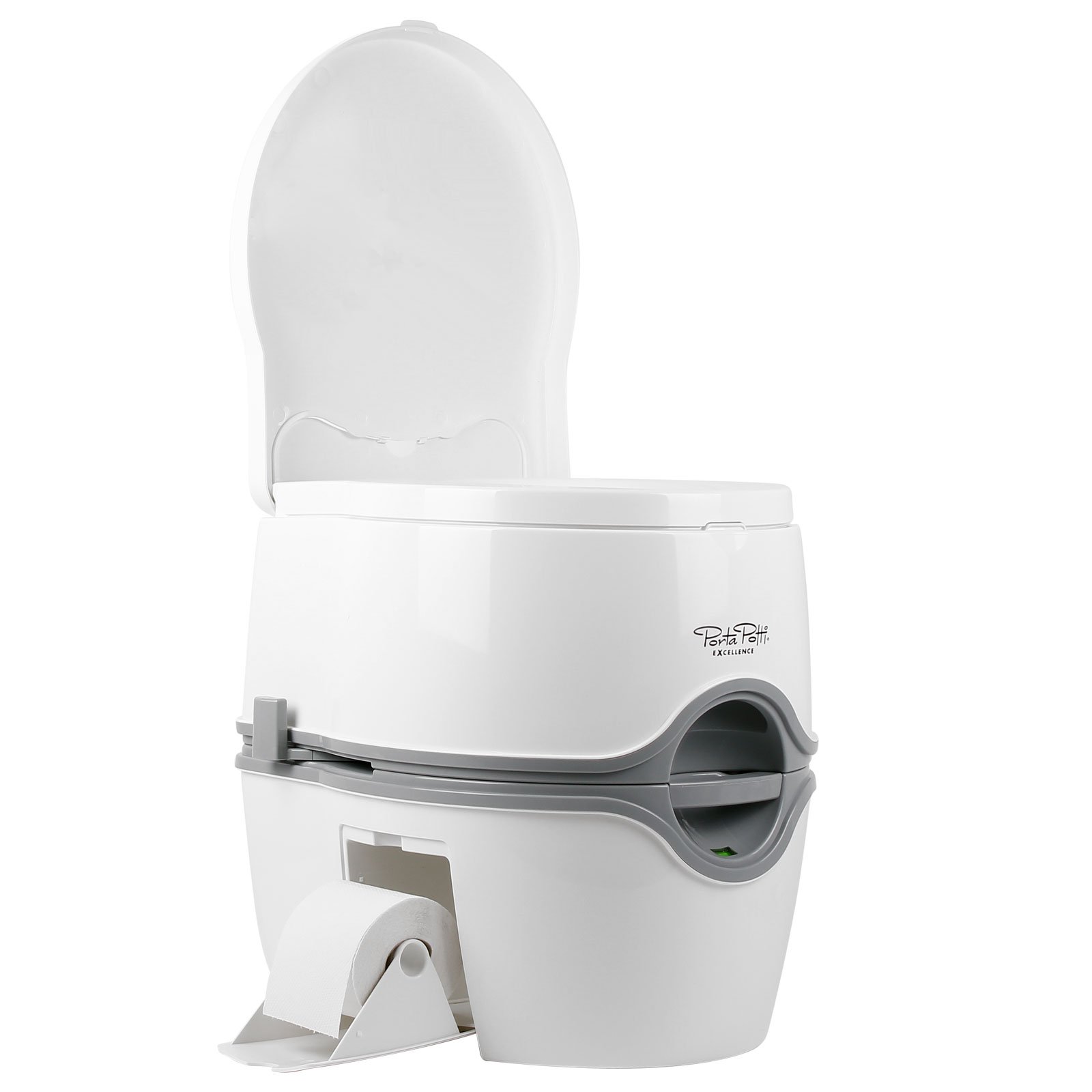 Thetford 92820 Porta Potti 565P Tragbare Toilette Qube, Weiß-Grau, 448 x 388 x 450 mm von Thetford