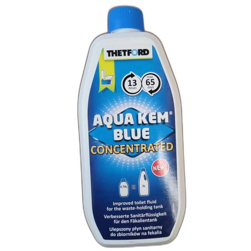 Zusatzstoff Toilette Aqua Kem Blue Konzentrat 0.78l = 2 Liter von Thetford