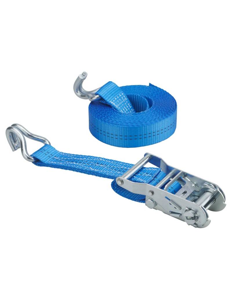 THIRARD - Spanngurt, 6 m, mit Ratsche, Haken JJ, blau von Thirard