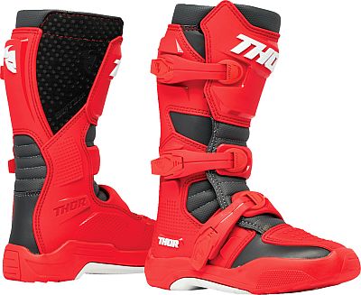 Thor Blitz XR, Stiefel Kinder - Rot/Dunkelgrau/Weiß - 1 US von Thor