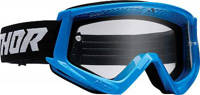 Thor Combat Racer S22, Crossbrille - Blau/Schwarz/Weiß Klar von Thor