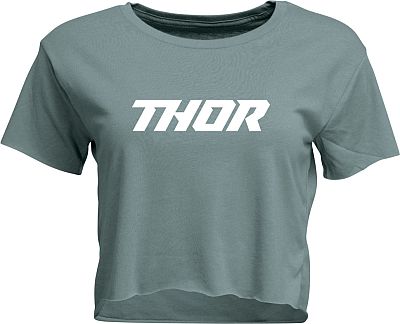 Thor Corp, Crop Top Damen - Grün/Weiß - XL von Thor