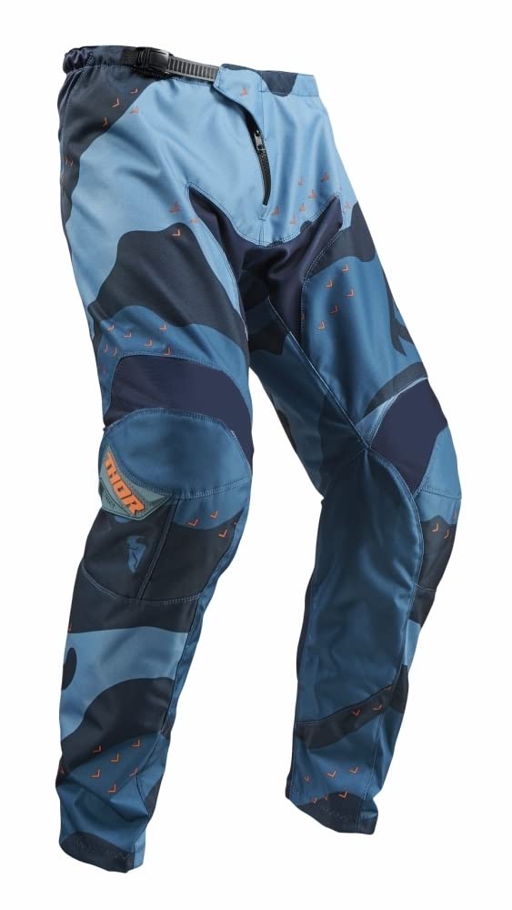 Thor Crosshose Sector CAMO MX Motocross Enduro Hose blau Gr. 34 von Thor