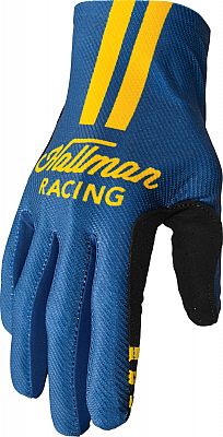 Thor Hallman Mainstay Roosted S23, Handschuhe - Dunkelblau/Gelb - XS von Thor