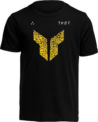 Thor Iconic, T-Shirt Jugend - Schwarz/Gelb - XL von Thor