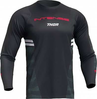 Thor Intense Assist Berm S23, Trikot langärmelig - Schwarz/Dunkelgrau - XS von Thor