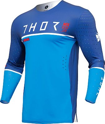 Thor Prime Ace, Trikot - Blau/Weiß/Rot - 3XL von Thor