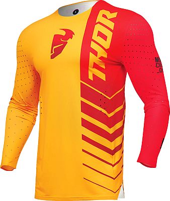 Thor Prime Analog, Trikot - Gelb/Rot - 3XL von Thor