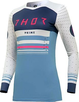 Thor Prime Blaze, Trikot Damen - Blau/Weiß/Pink - L von Thor