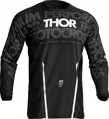 Thor Pulse Mono S23, Trikot - Schwarz/Weiß - L von Thor