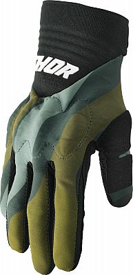 Thor Rebound Camo S22, Handschuhe - Dunkelgrün/Dunkelgrau/Grau/Schwarz - XL von Thor