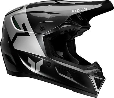 Thor Reflex Sport Rogue, Motocrosshelm - Schwarz/Silber - L von Thor