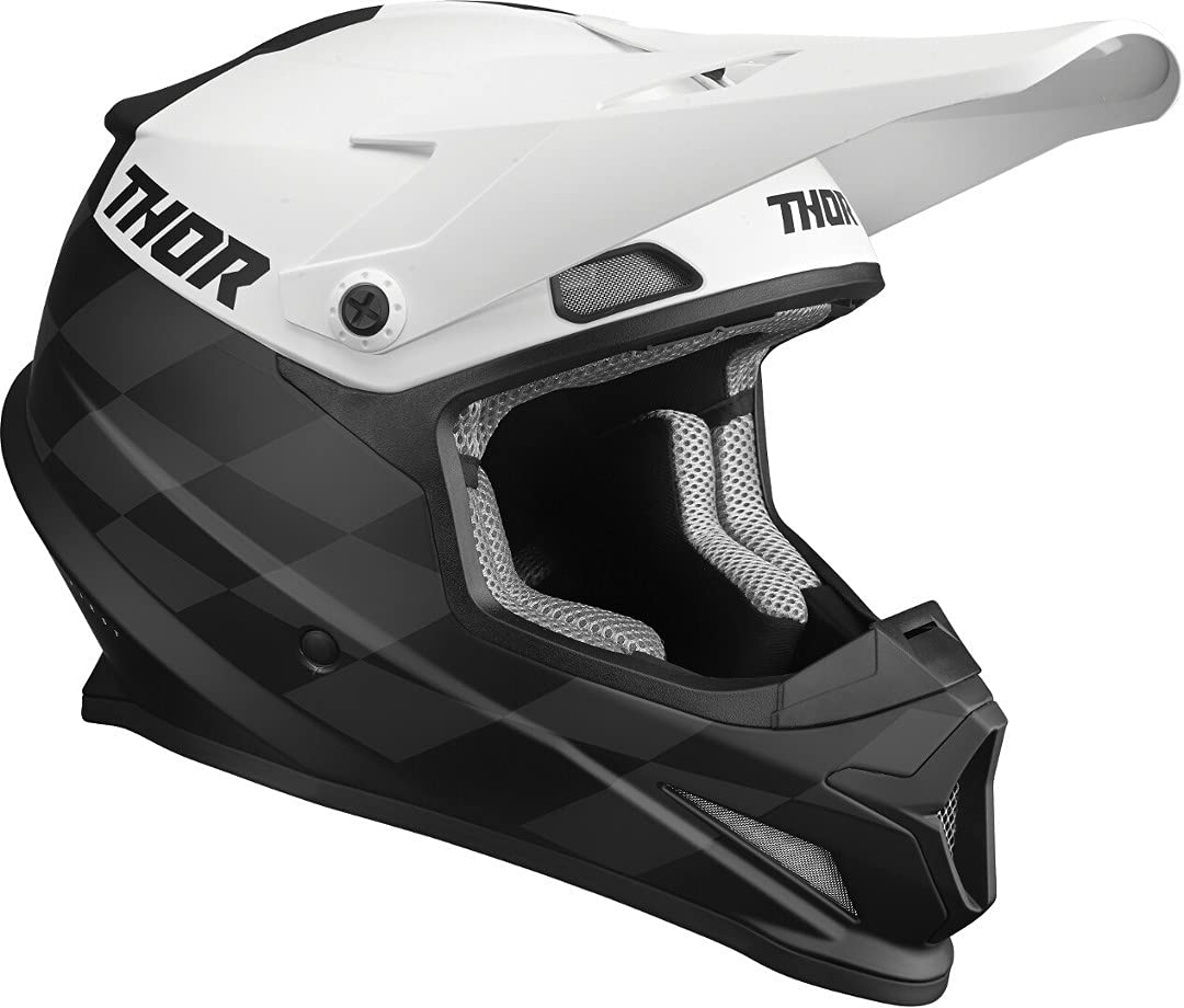 Thor Sector Birdrock Motocross Helm Schwarz/Weiß M (57/58) von Thor