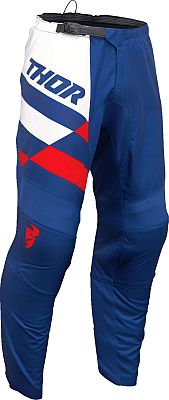 Thor Sector Checker, Textilhose - Blau/Weiß/Rot - 34 von Thor