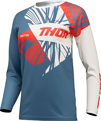 Thor Sector Split, Trikot Damen - Blau/Weiß/Rot - XS von Thor