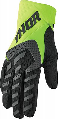 Thor Spectrum S23, Handschuhe - Schwarz/Neon-Grün - S von Thor