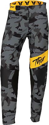 Thor Sportmode Shadow, Textilhose Damen - Grau/Dunkelgrau/Schwarz/Gelb - 1/2 von Thor