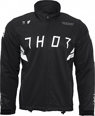 Thor Warmup, Textiljacke - Schwarz/Weiß - 3XL von Thor