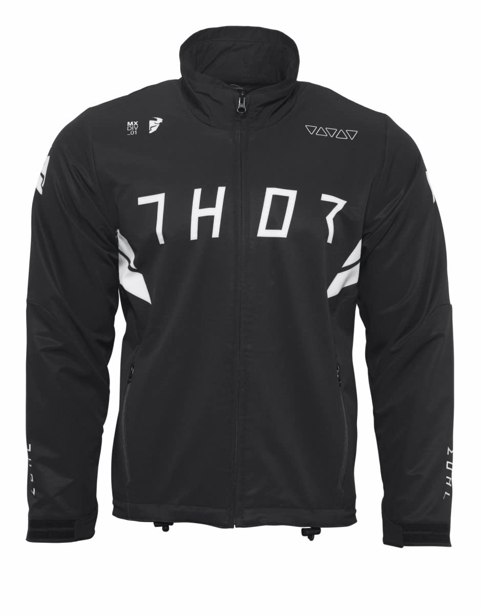 Thor Warmup Enduro Jacke Offroad Jacket schwarz weiss XXL - Offroad Jacket, Enduro Motorrad Quad Jacke von Thor