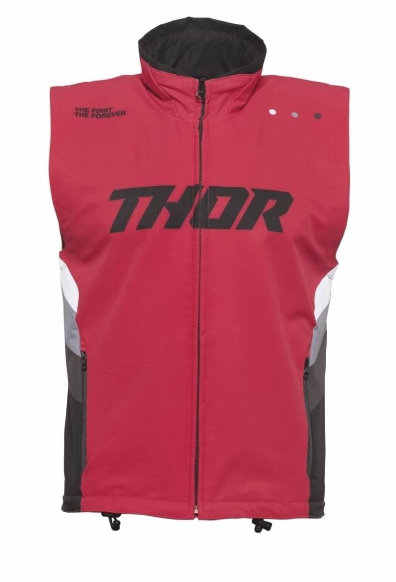 Thor Warmup Weste Offroad Enduro MX MTB Vest schwarz rot L von Thor