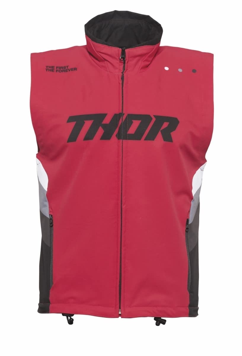 Thor Warmup Weste Offroad Enduro MX MTB Vest schwarz rot S von Thor