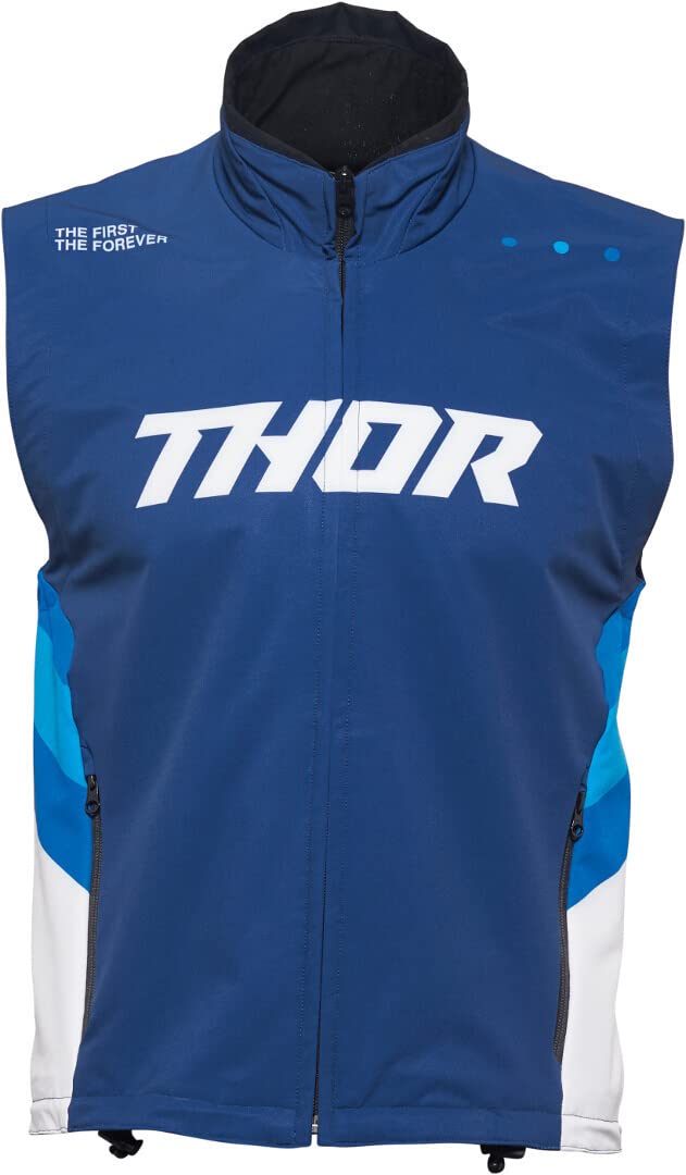 Thor Warmup Weste Offroad Enduro MX MTB Vest weiss blau M von Thor