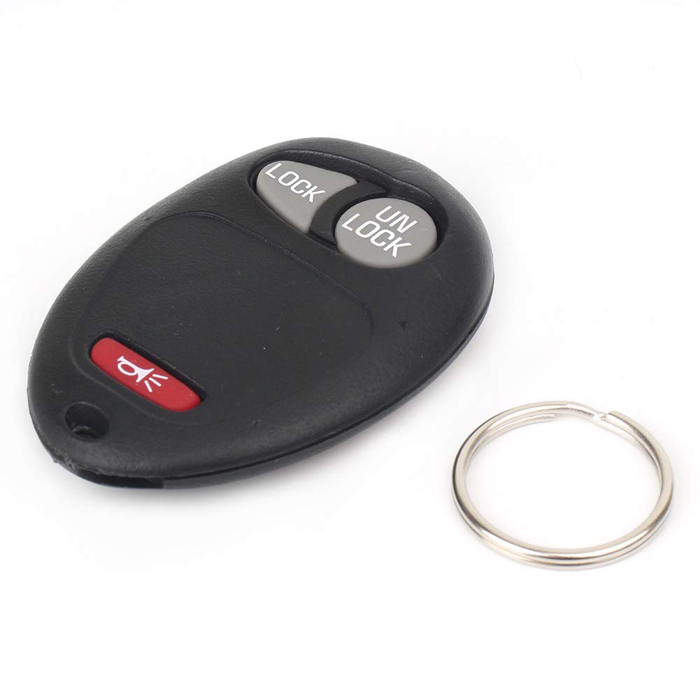 FSFY 2 Stück 3 Tasten Keyless Entry Fernbedienung Schlüsselanhänger Ersatz für Chevrolet für GMC ((FCC ID: L2C0007T) von Three T