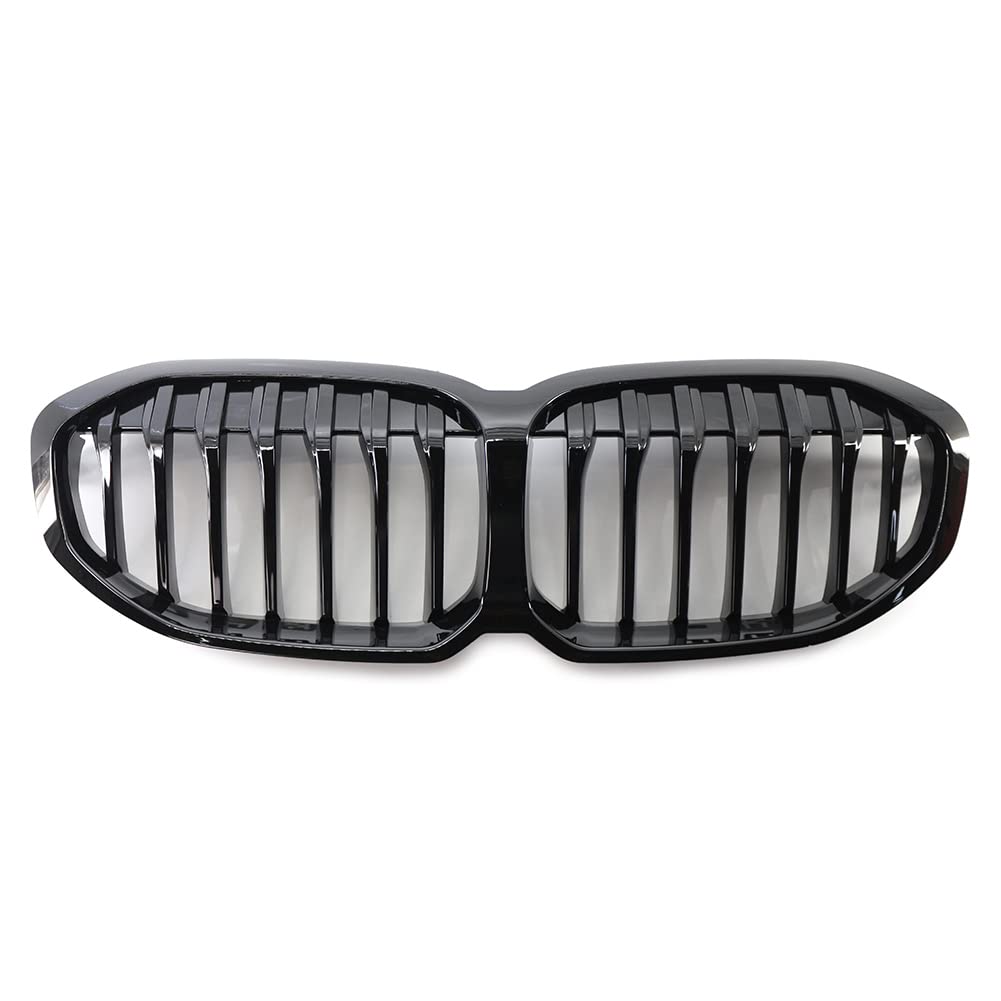 FSFY Frontstoßstangengrill, 1 Stück oberer Mittelgrill Ersatz für BMW 1er F40 2019 2020 2021, Single Line von Three T