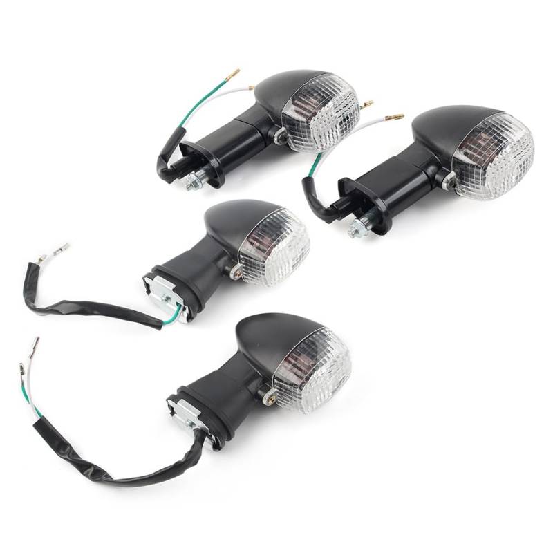 Three T FSFY Blinker-Kontrollleuchte vorne hinten für Kawasaki Ninja ZX12R ZX9R ZX7R ZX6R, klar von Three T